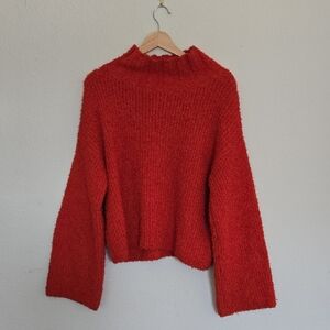 Callahan Knitwear Cozy Orange Women's Sweater Size S Oversized Sweater